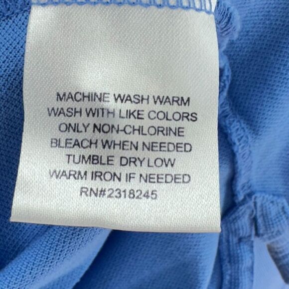 Vineyard Vines Polo Shirt Men's L Navy Blue Mercerized Cotton Short Sleeve - Picture 5 of 8